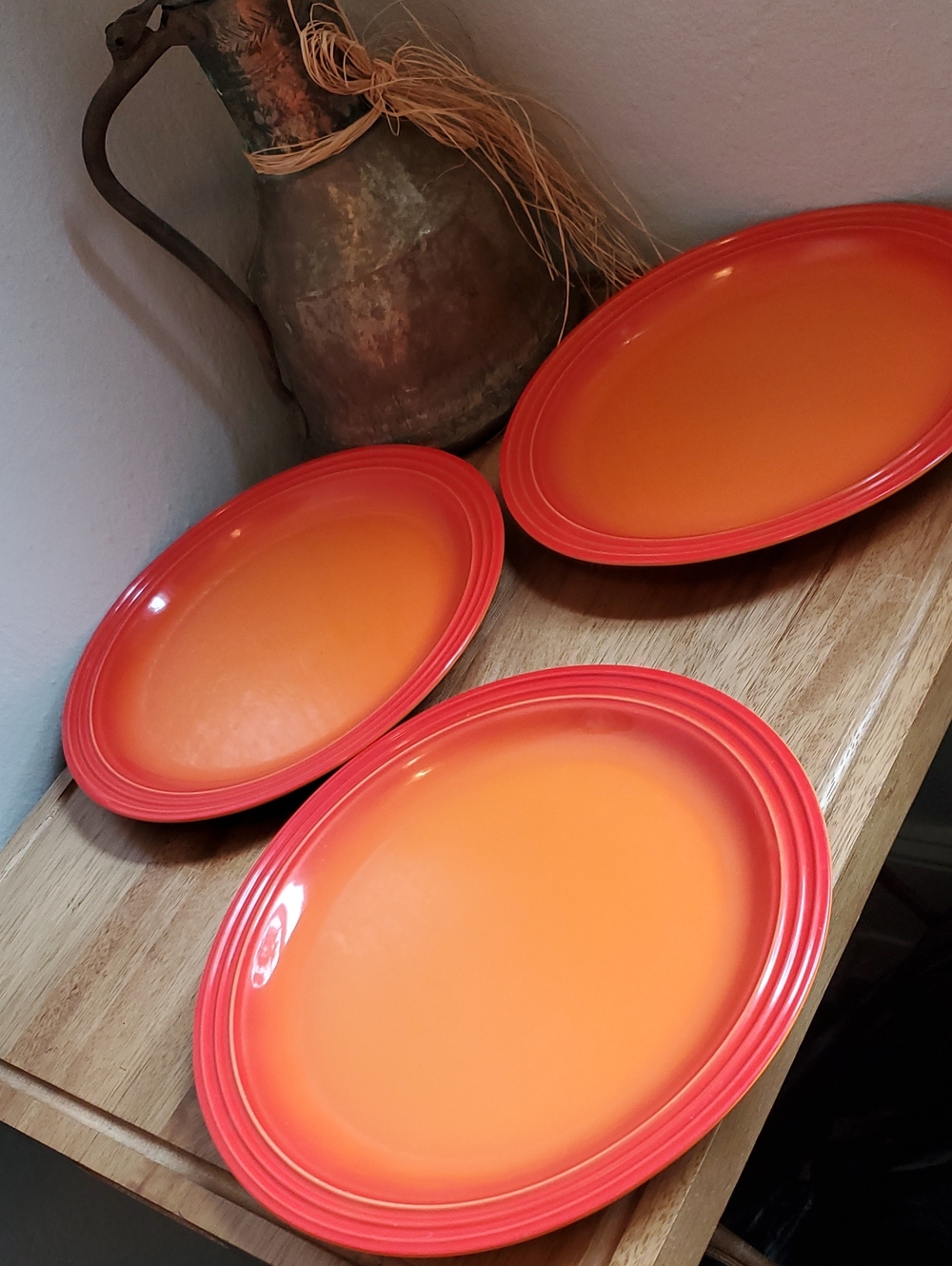 Le Crueset Dinner Plates 10 Inch. 3 Available